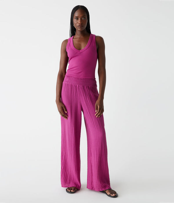 BLANCHE RUCHED SIDE TANK - ULTRA VIOLET