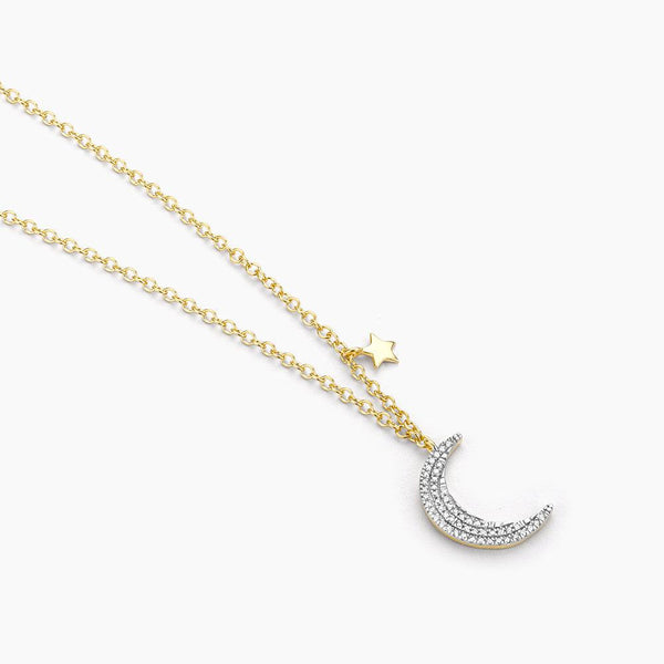 FLY ME TO THE MOON PENDANT NECKLACE