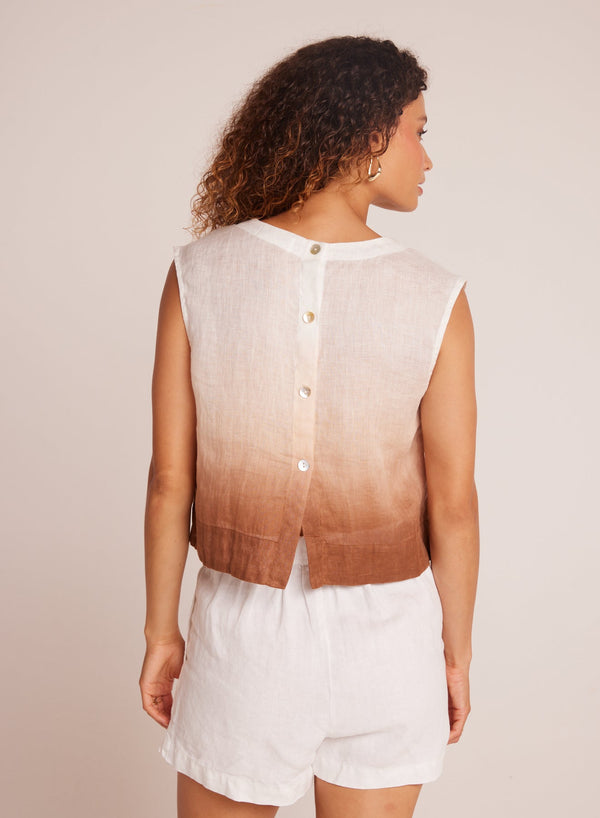 BOXY BUTTON BACK TOP