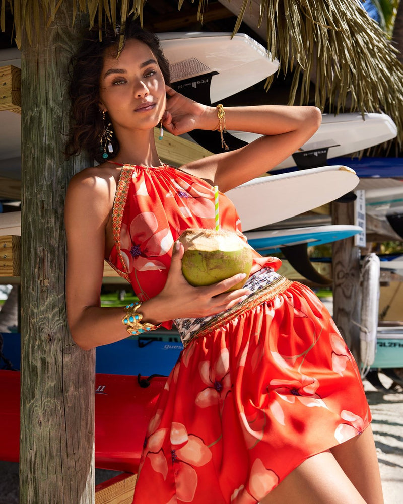 RAFI DRESS - GUAVA