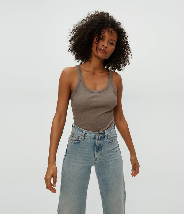 NICOLE WIDE CREW TANK - COBB.