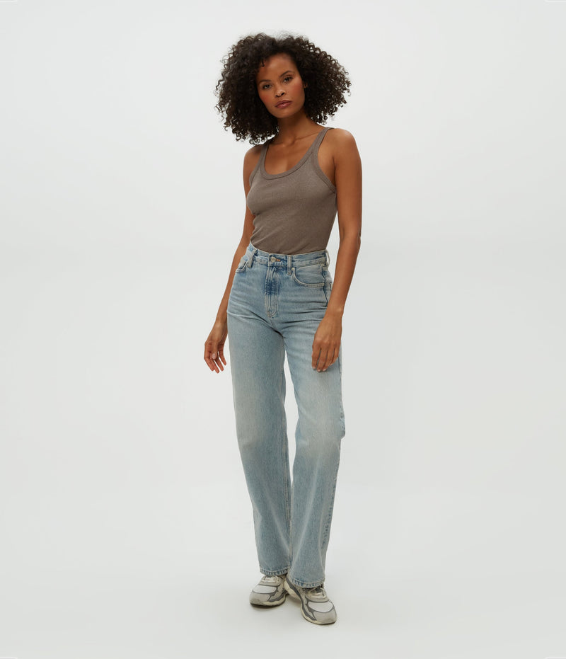 NICOLE WIDE CREW TANK - COBB.