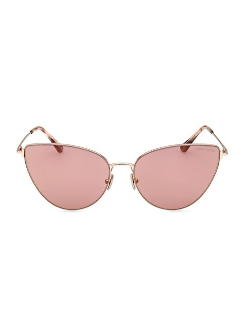 TOM FORD - ANAIS - SHINY ROSE GOLD - W/PINK FLASH GOLD LENSES