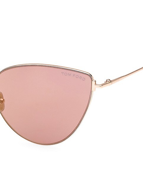 TOM FORD - ANAIS - SHINY ROSE GOLD - W/PINK FLASH GOLD LENSES