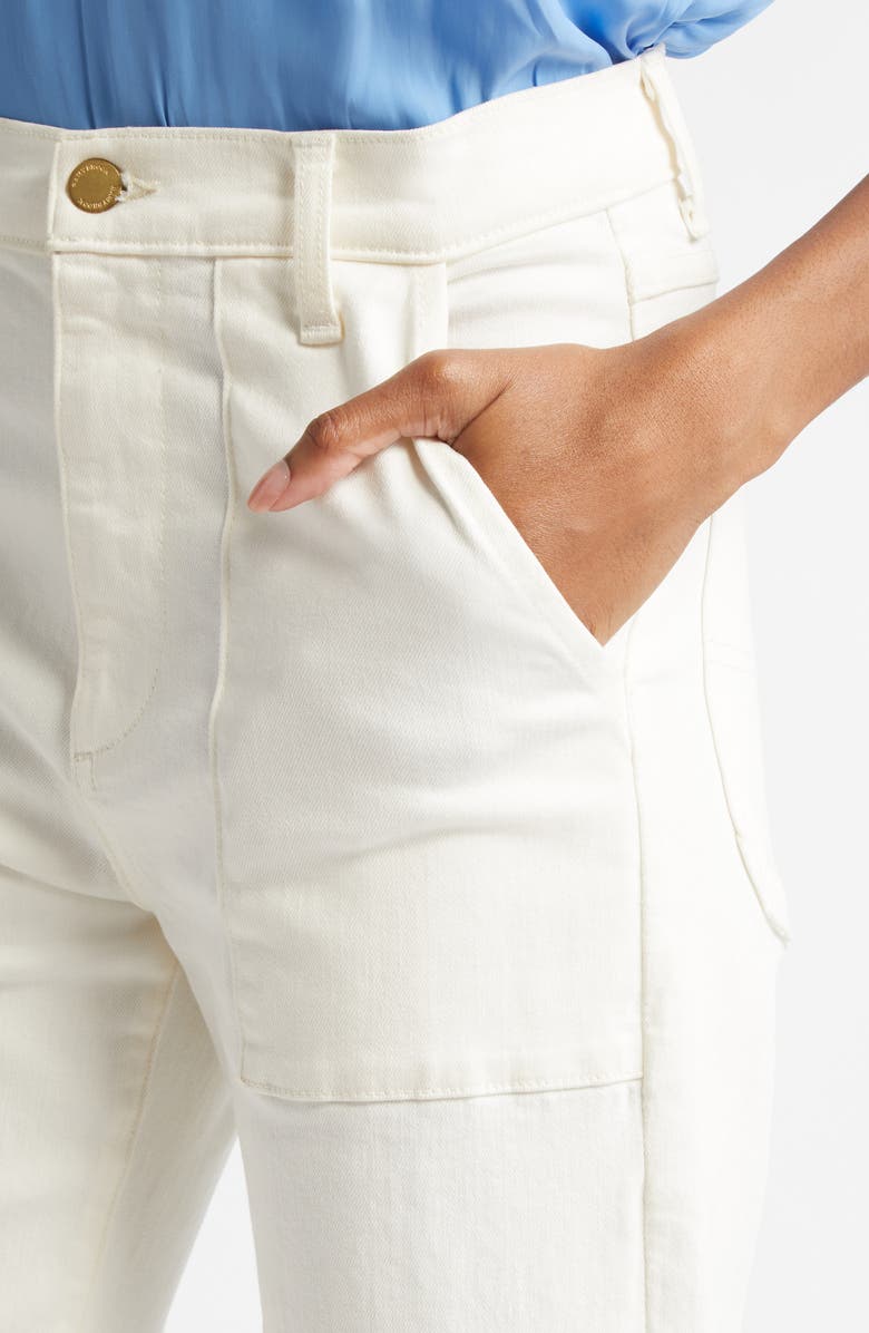 CROPPED CLIFFORD WIDE LEG JEAN - WHITE