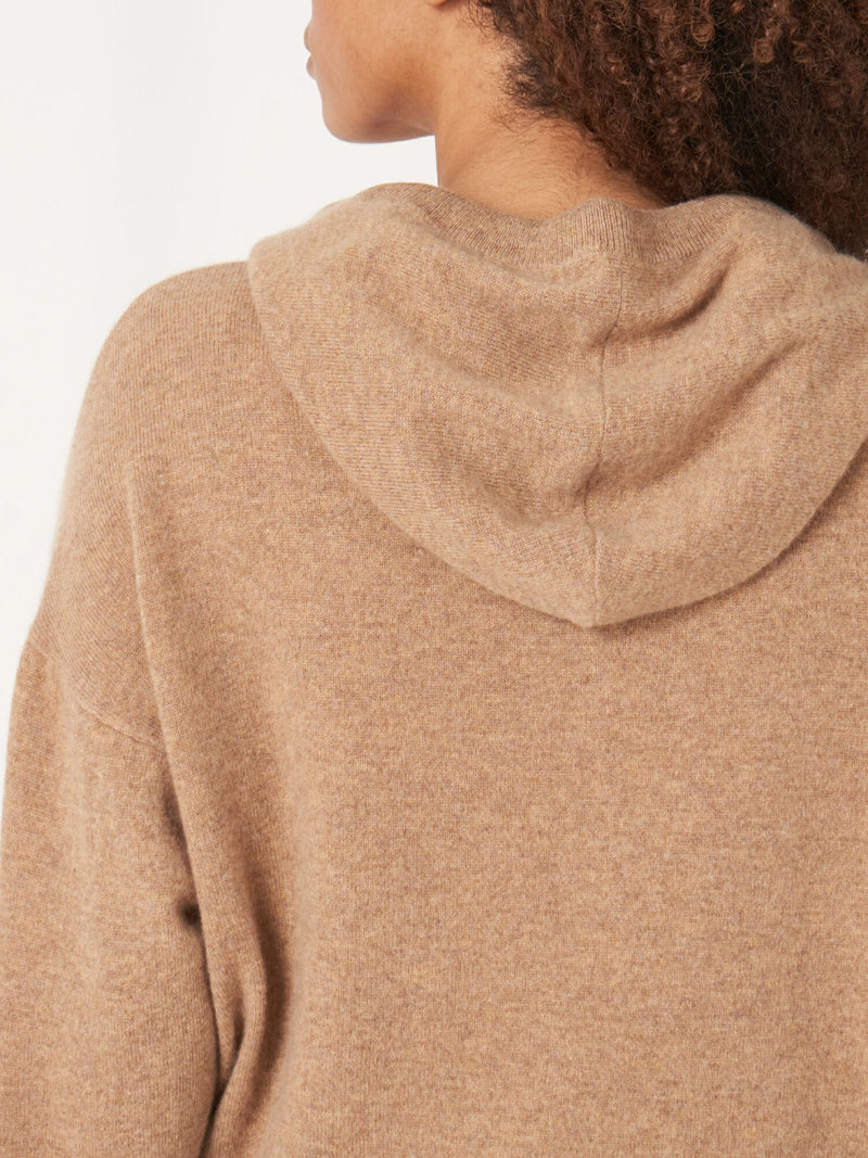 CASHMERE HOODIE - CAMEL