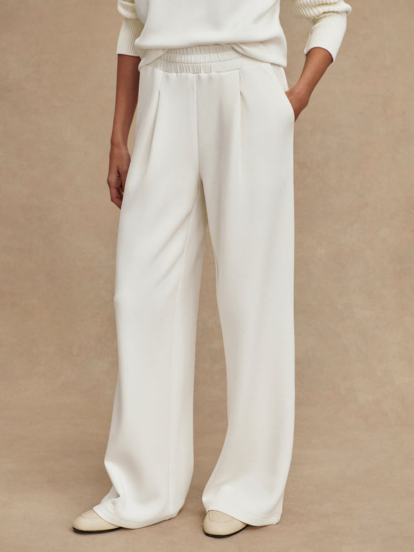 THE EXTRA WIDE LEG PANT 29.5" - EGRET