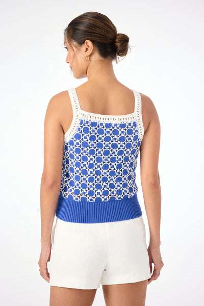 SUEZ CAMI -COBALT/WHITEWASH