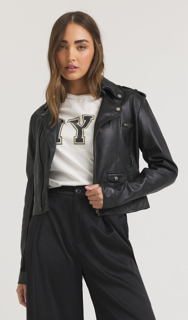PIPER JACKET - BURNISHED BLACK