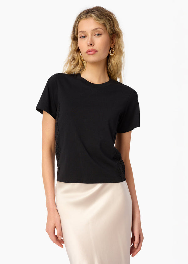 EBRA COTTON TEE - BLK