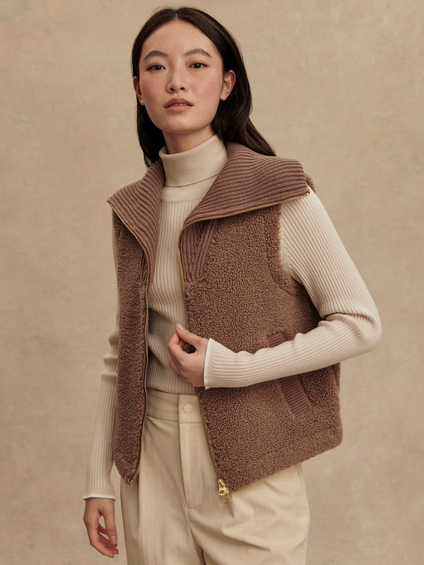 ASPEN GILET - ASH TAUPE
