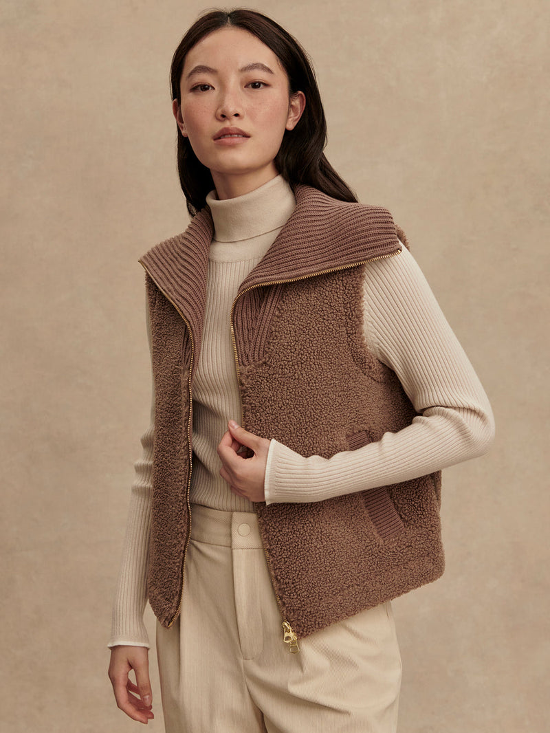ASPEN GILET - ASH TAUPE