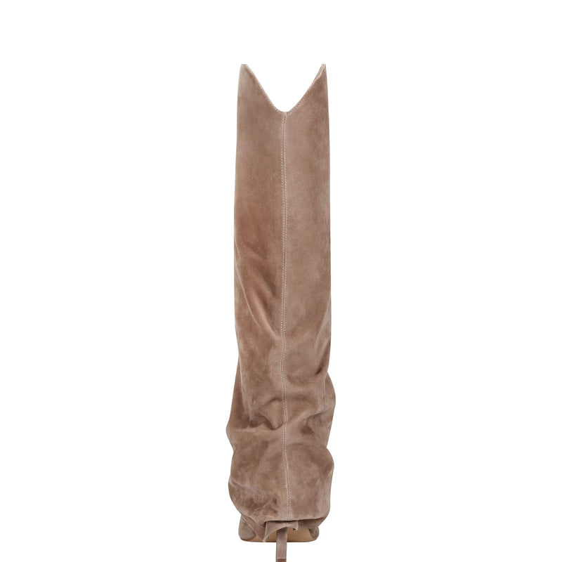 NAIRNE FOLDOVER DRESS BOOT - NATURAL