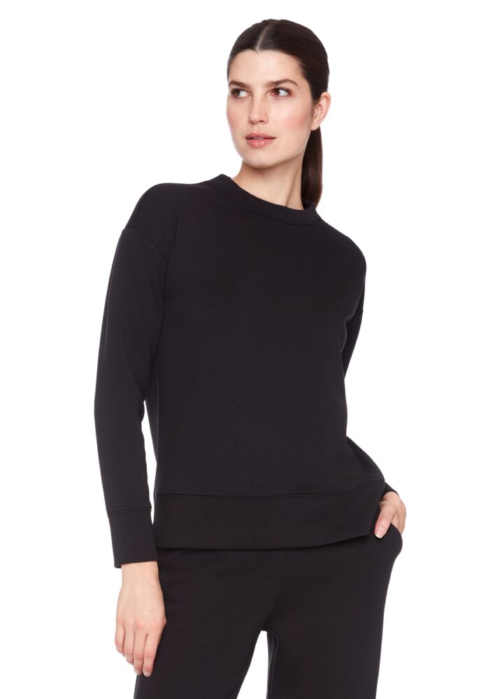SOLID MALIBU SWEATSHIRT - BLK