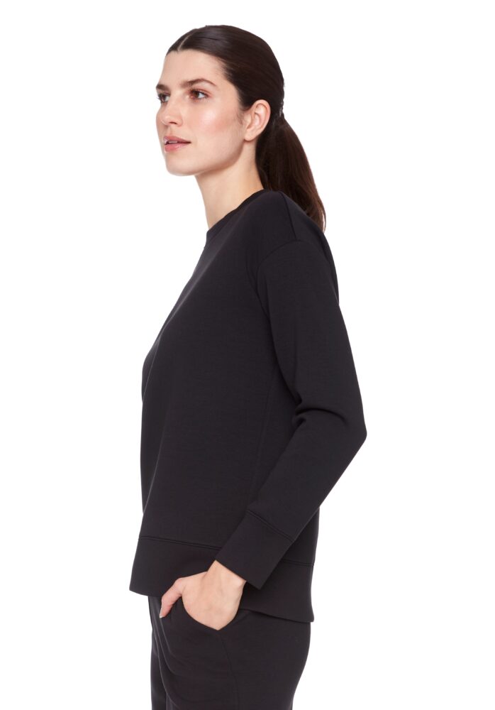 SOLID MALIBU SWEATSHIRT - BLK