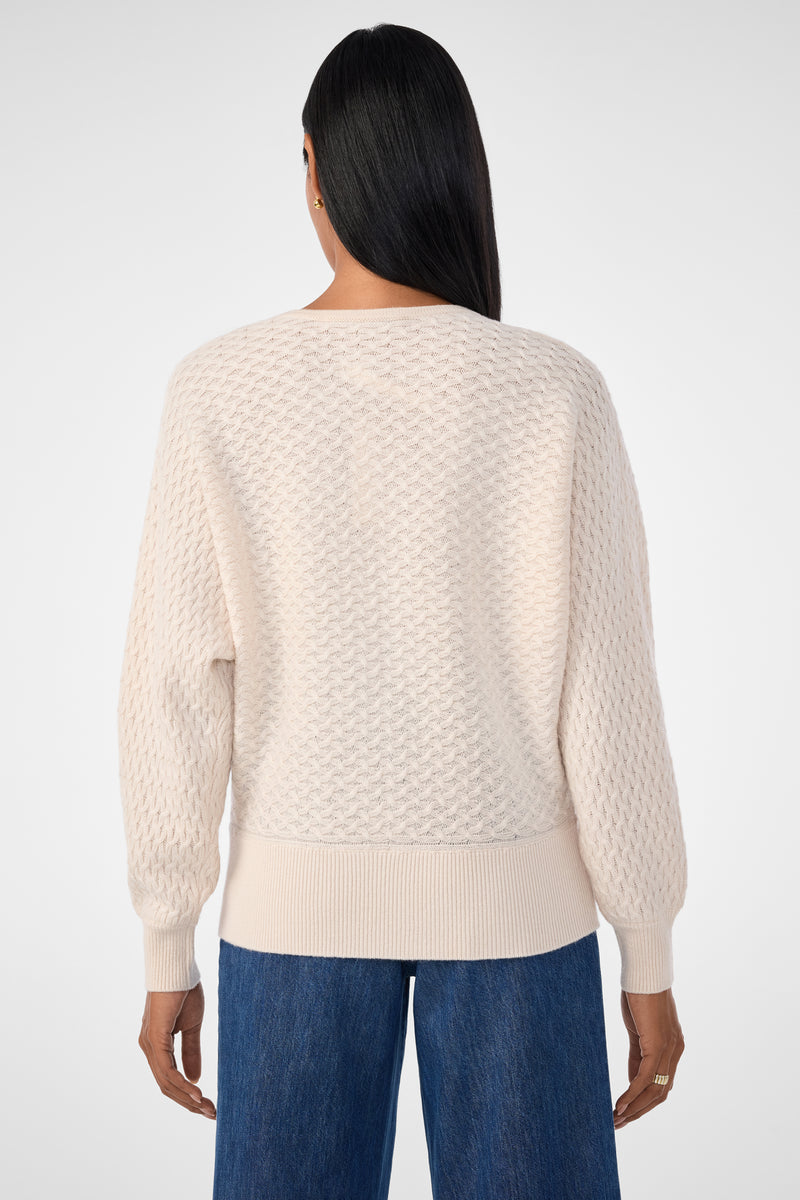 LIMA V-NECK PULLOVER - POPLAR