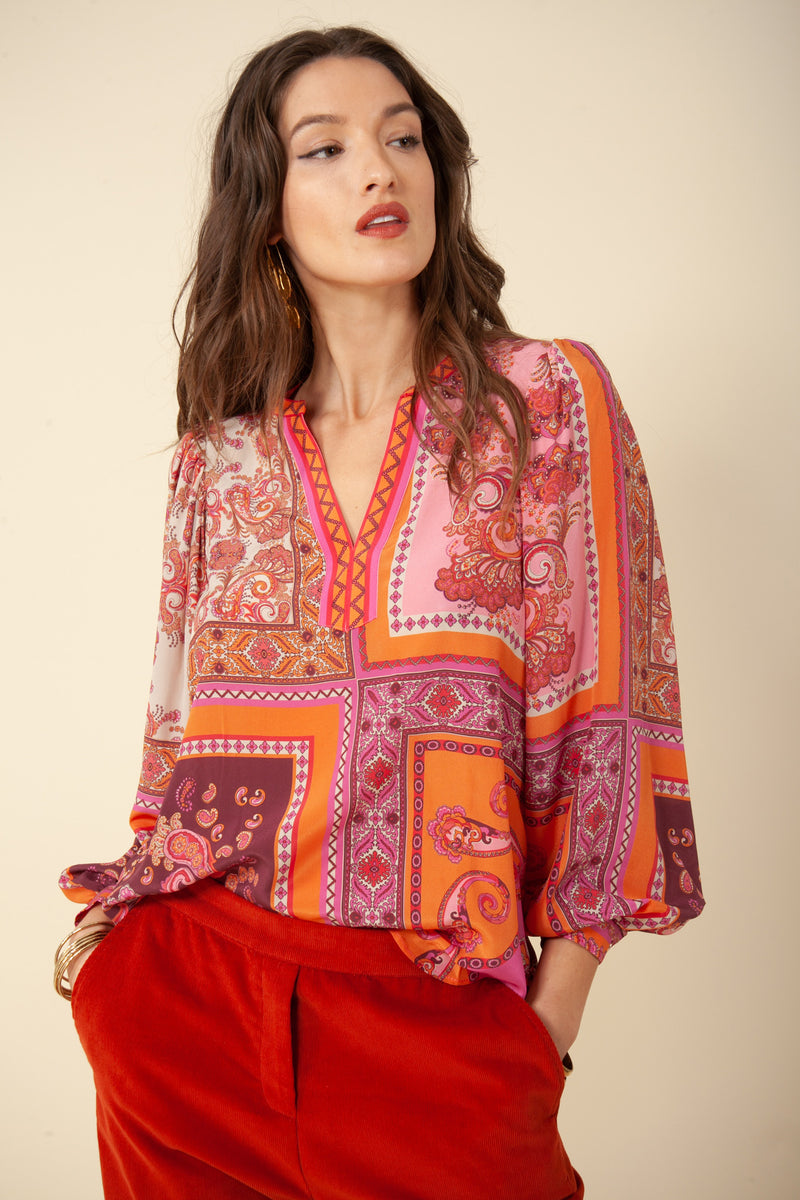 LOUISE TOP - ORANGE