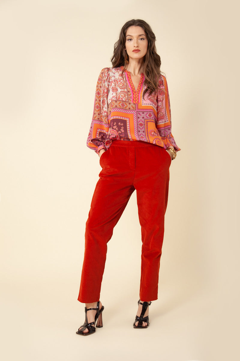 LOUISE TOP - ORANGE
