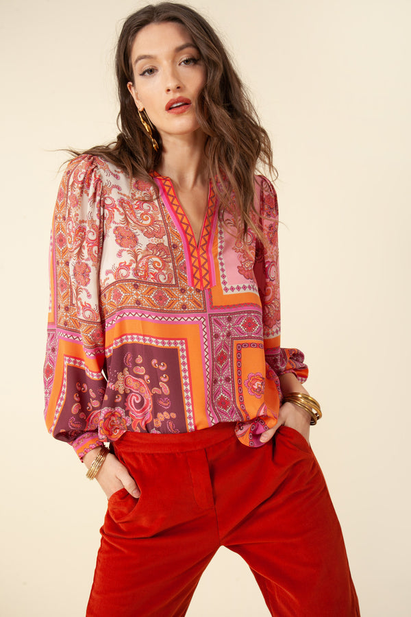 LOUISE TOP - ORANGE