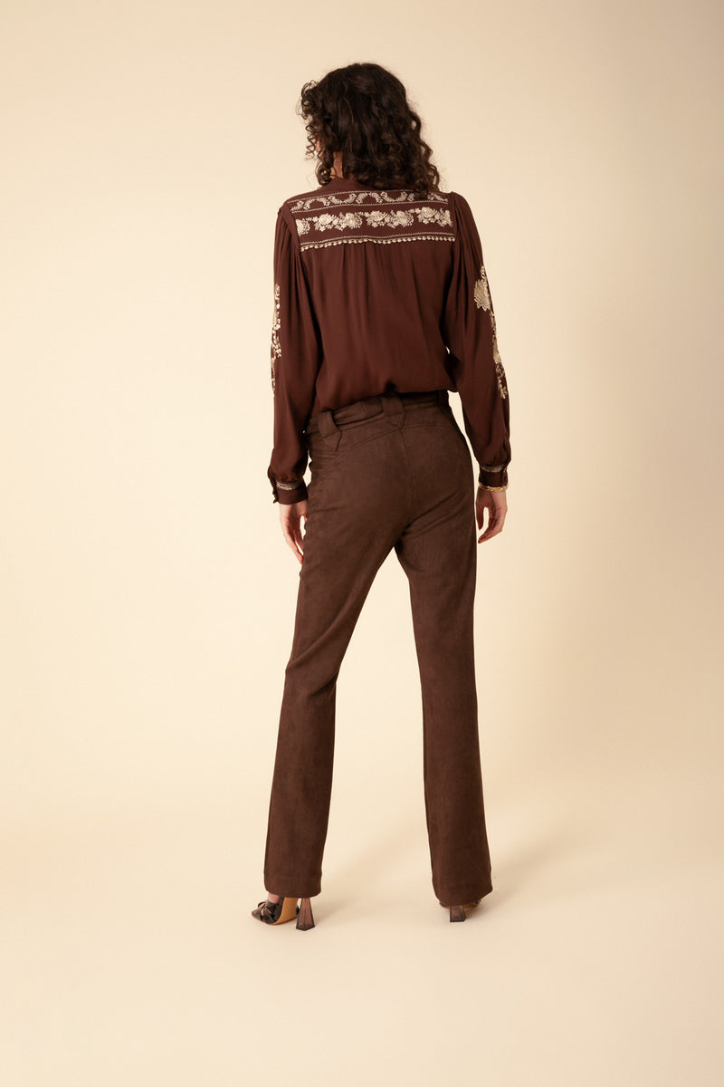 VICTORIA SUEDE PANT