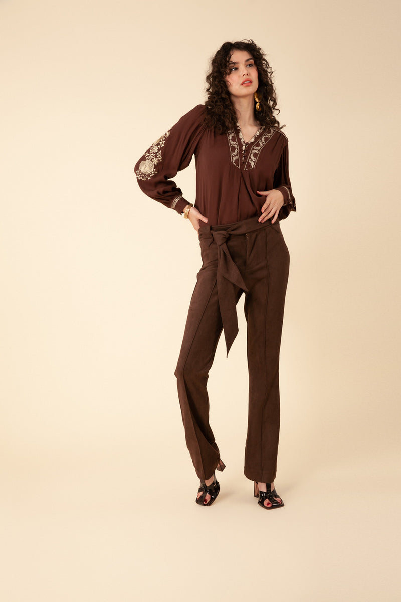VICTORIA SUEDE PANT