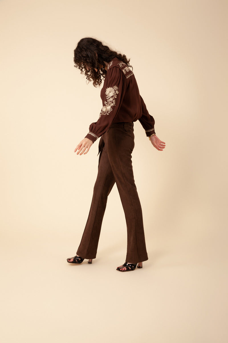 VICTORIA SUEDE PANT