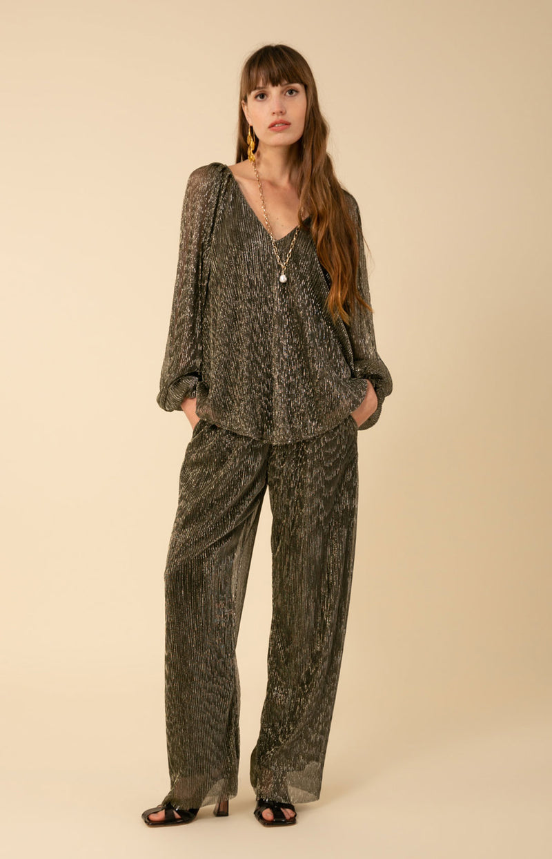 CAPUCINE L/S TOP - BLK