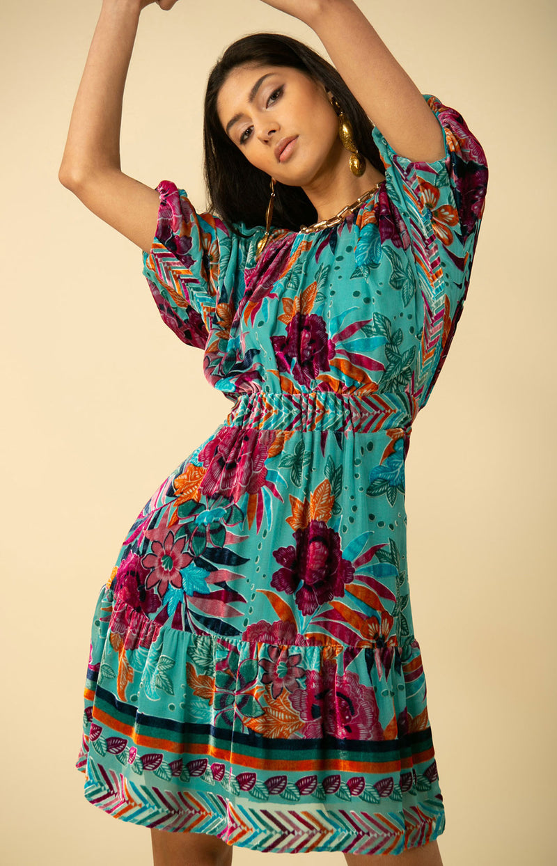S/S RUBY DRESS - TEAL