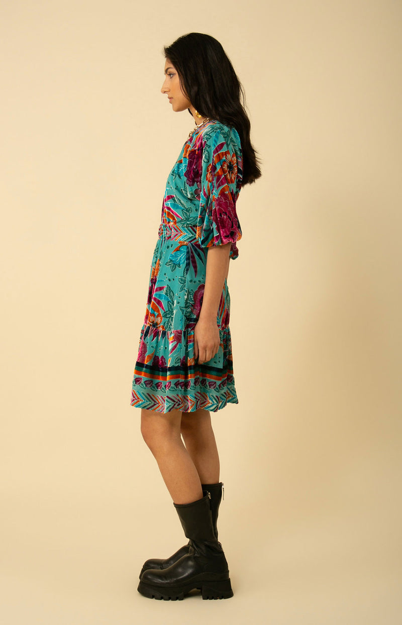 S/S RUBY DRESS - TEAL