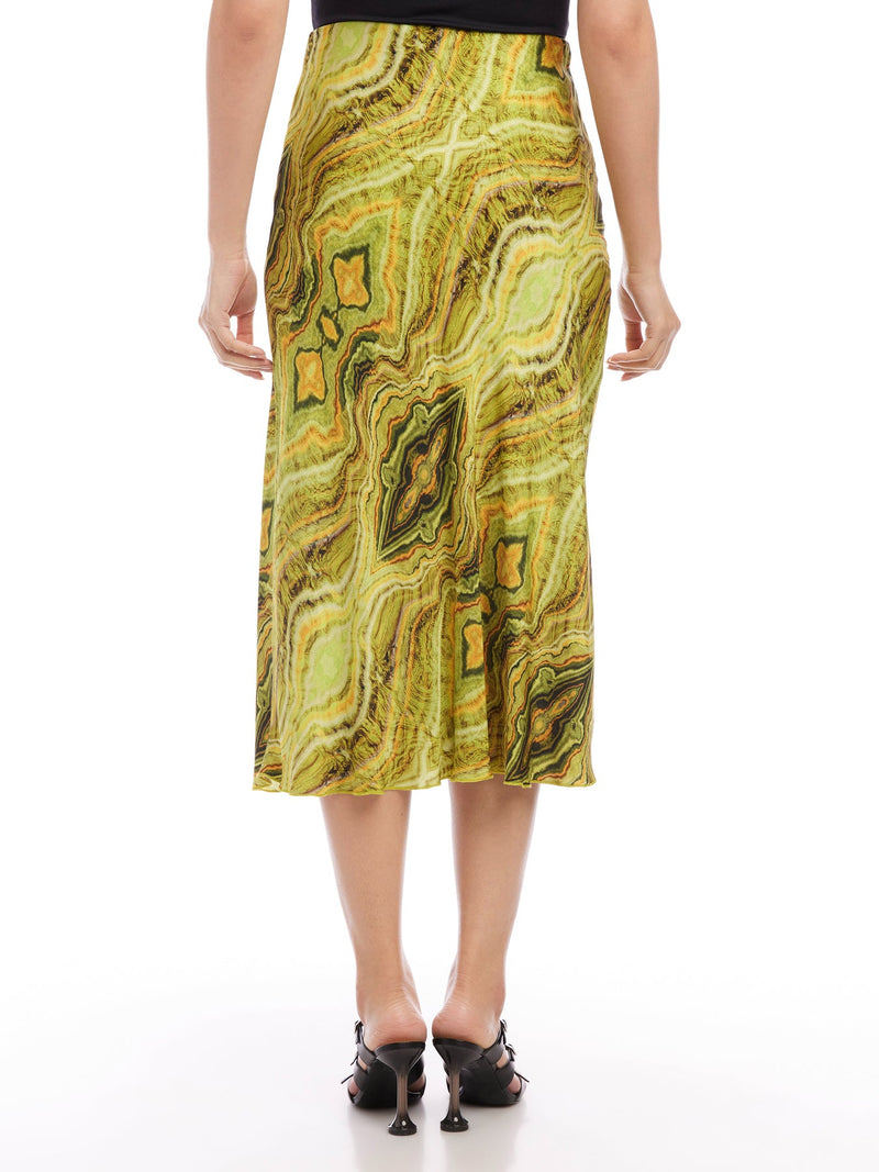 BIAS MIDI SKIRT - PRINT