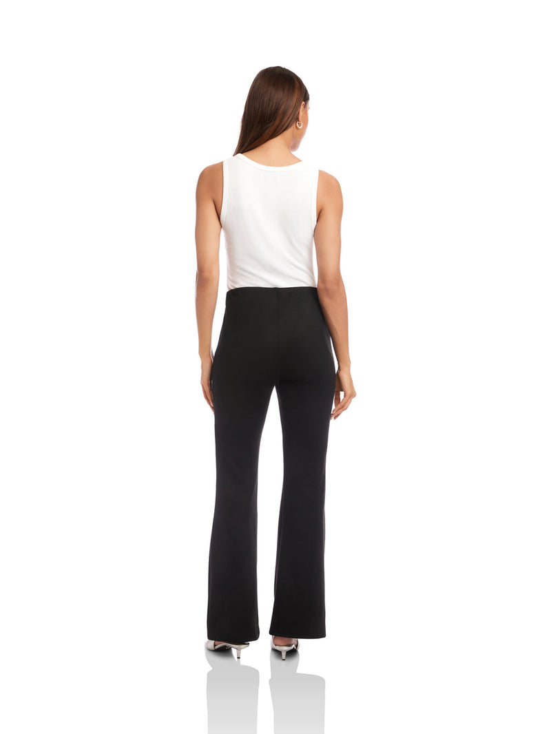MELANIE BOOTCUT PANTS - BLK