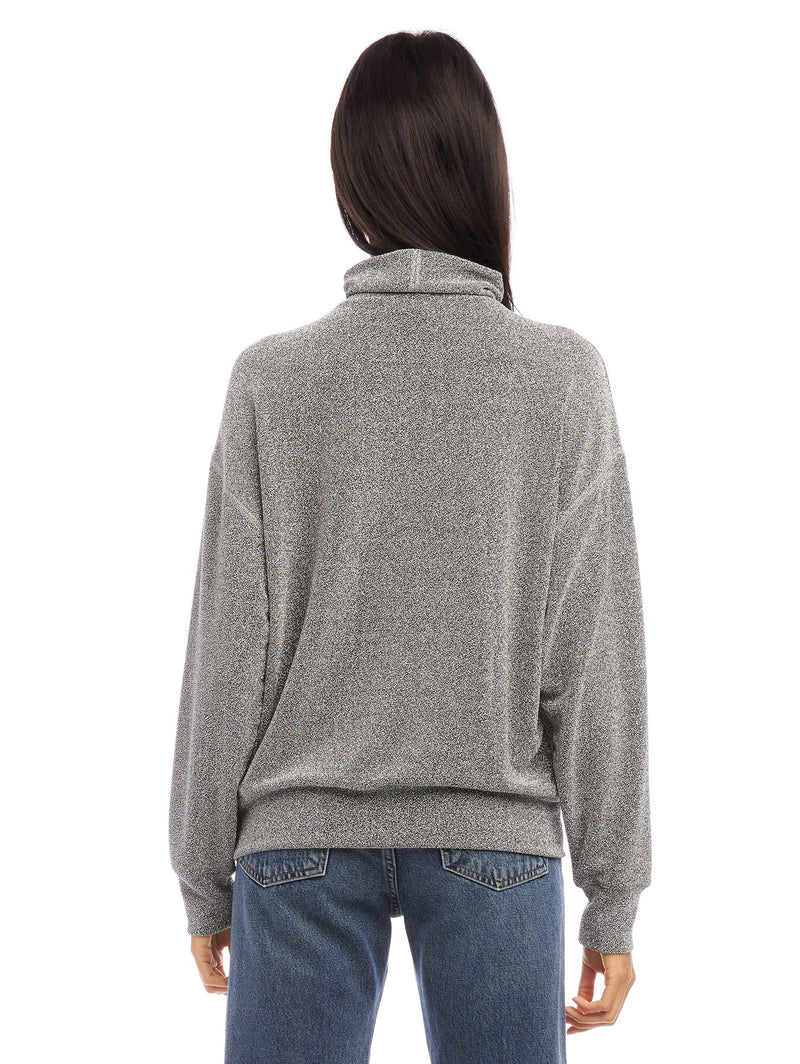 FAUX WRAP TURTLENECK