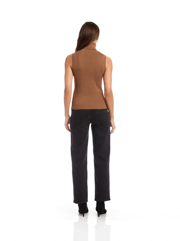KELLI TURTLENECK SWEATER - MOCH