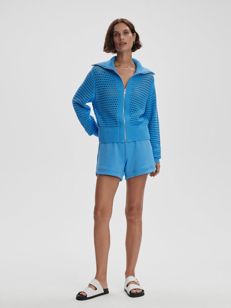 OLLIE HIGH RISE SHORT 3.5" - AZURE BLUE