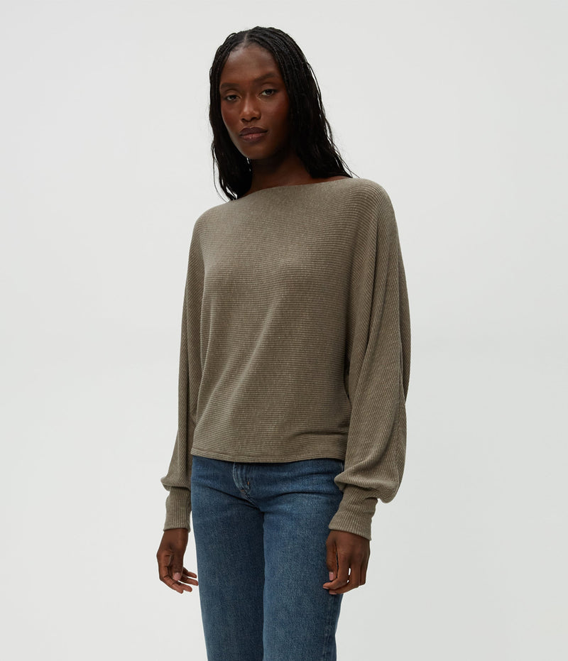 ROXY BALLOON SLEEVE TOP - COB