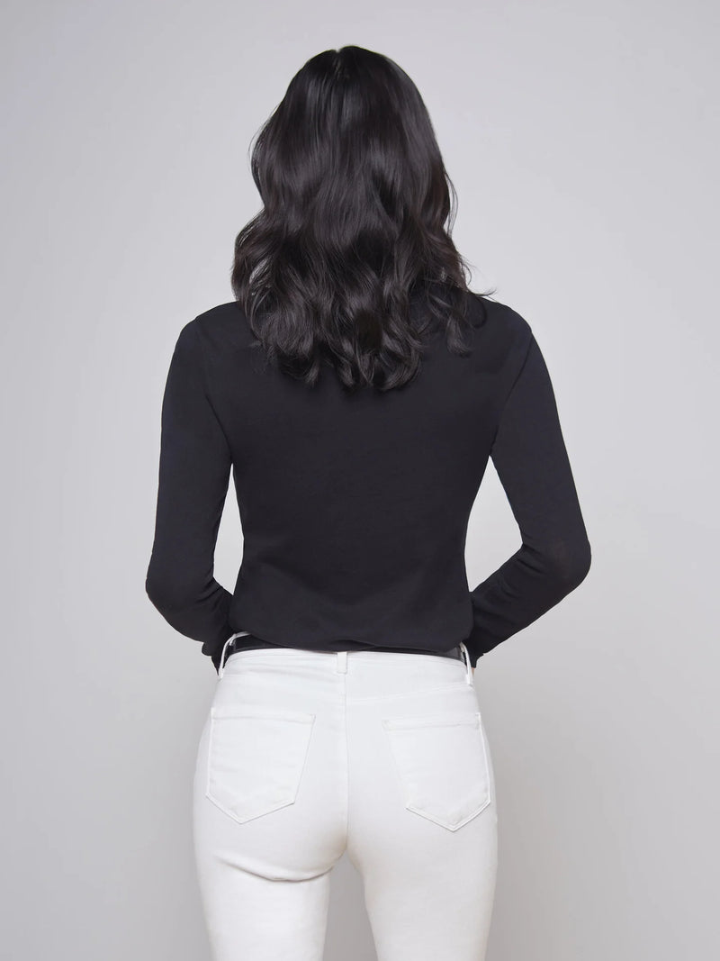 TESS CREW NECK L/S - BLK