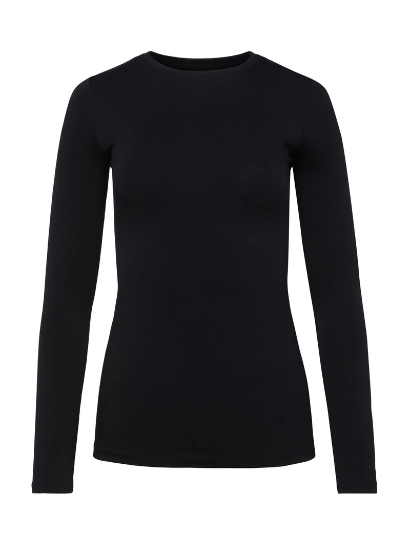 TESS CREW NECK L/S - BLK