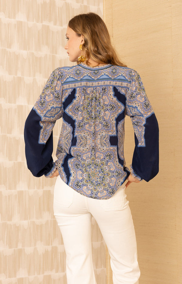LAYNE SILK TOP