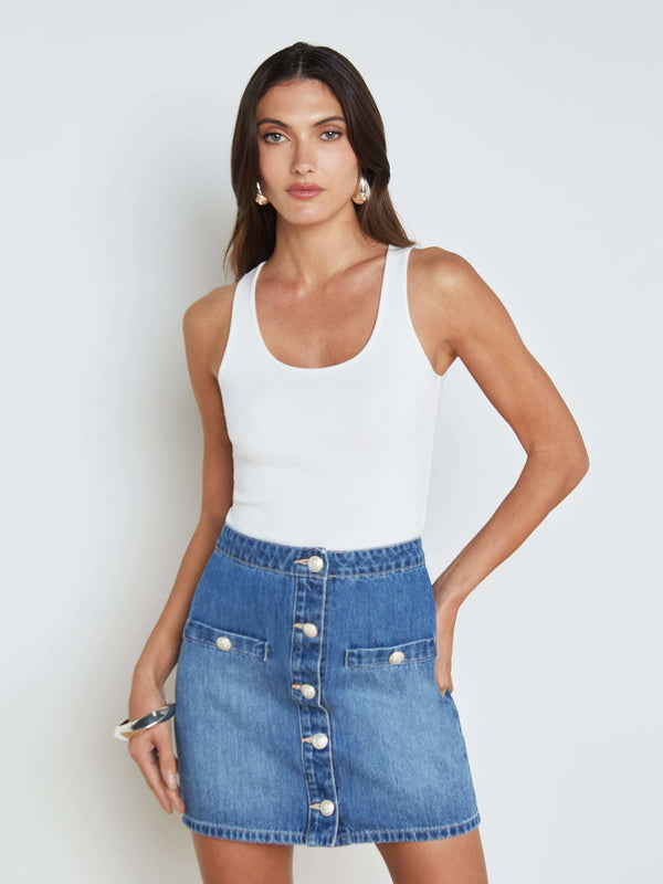 ADIRA SCOOPNECK TANK - WHT