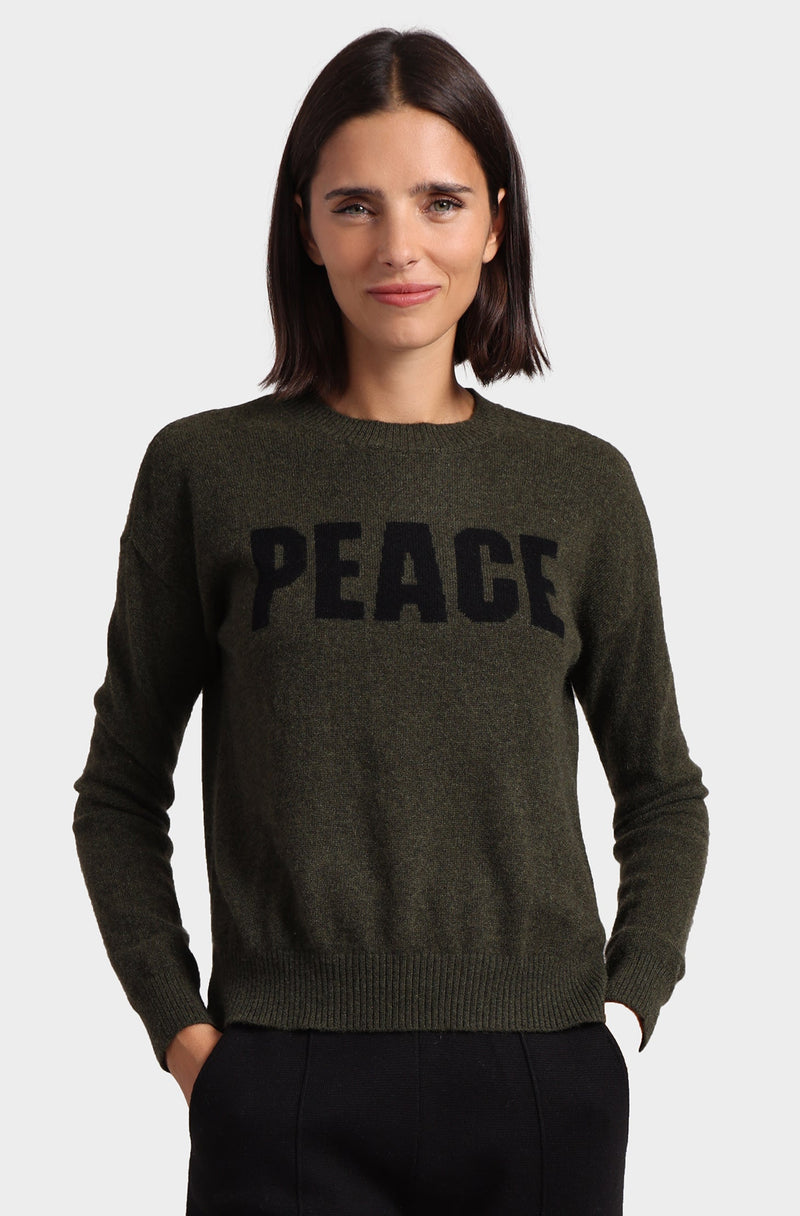 CASHMERE PEACE CREWNECK