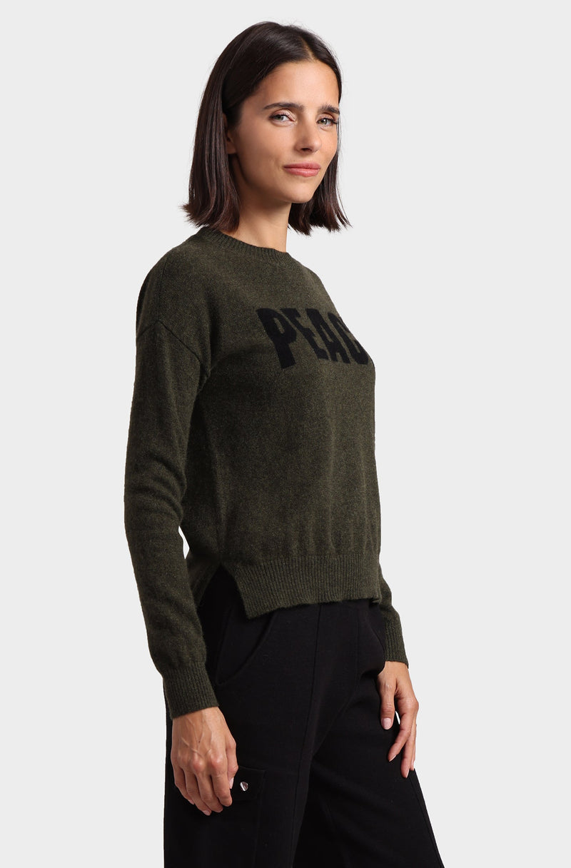 CASHMERE PEACE CREWNECK