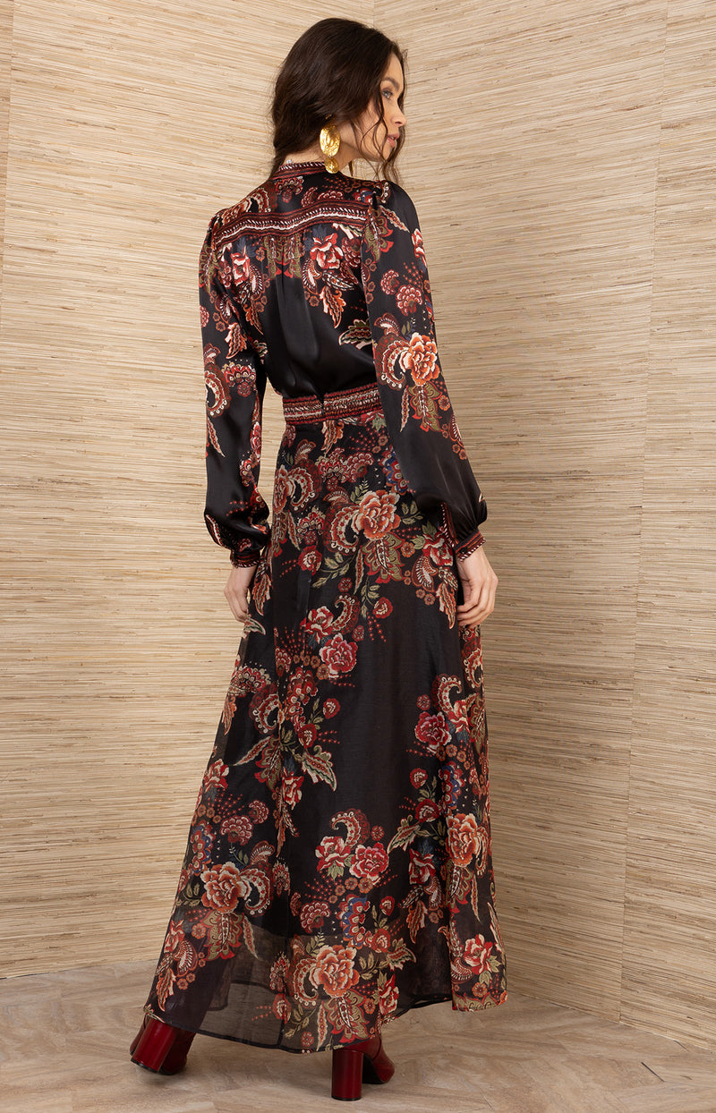 ARACELI LONG SKIRT - BLK