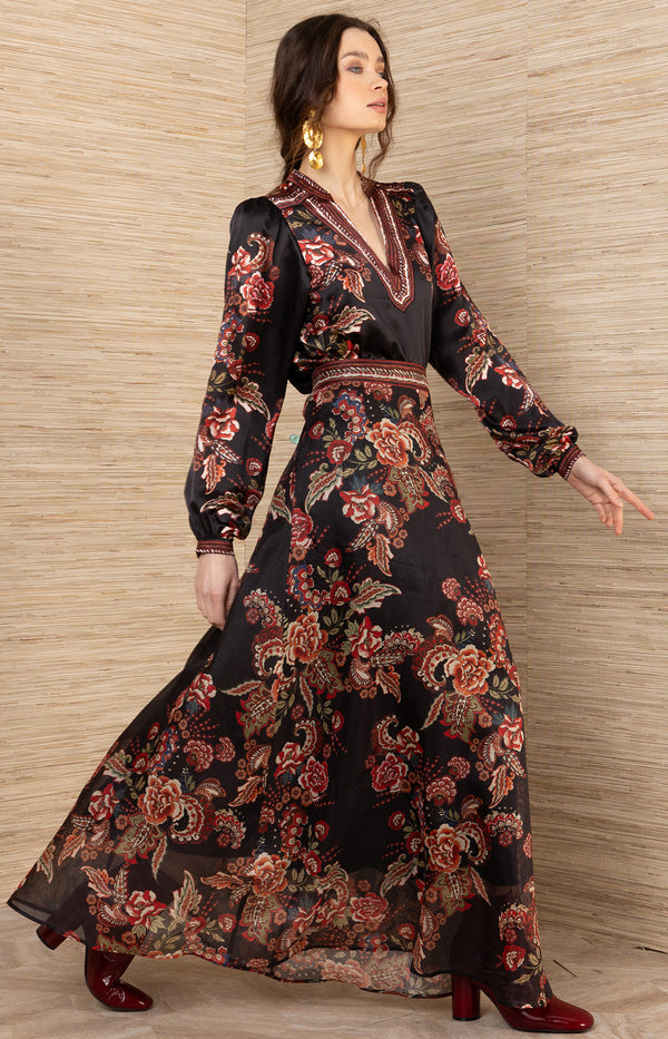 ARACELI LONG SKIRT - BLK