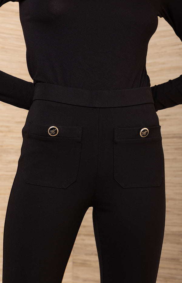 MAZIKEEN PONTE PANT - BLK