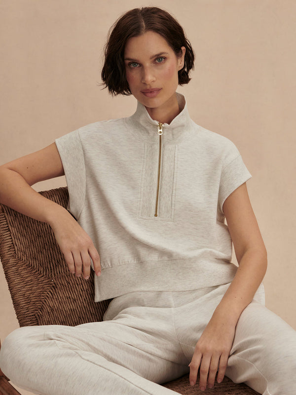 KELLY HALF ZIP SWEAT - IVML