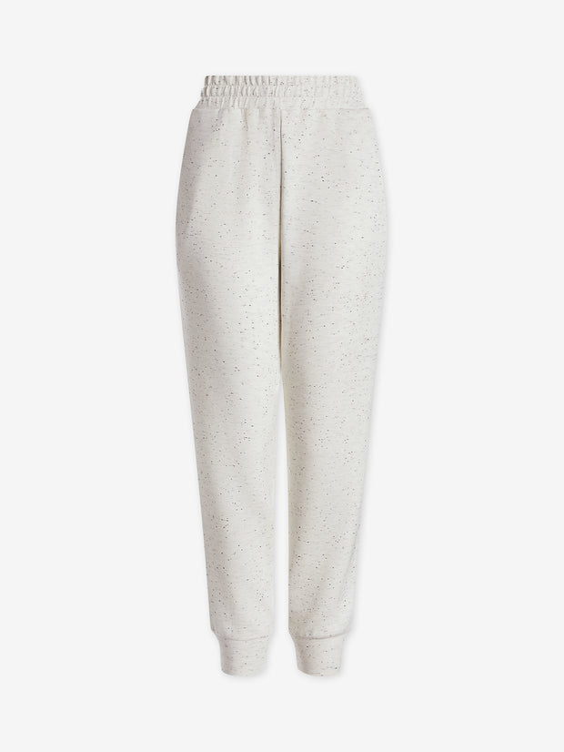 THE SLIM CUFF PANT 25" IVORY MARL FLECK