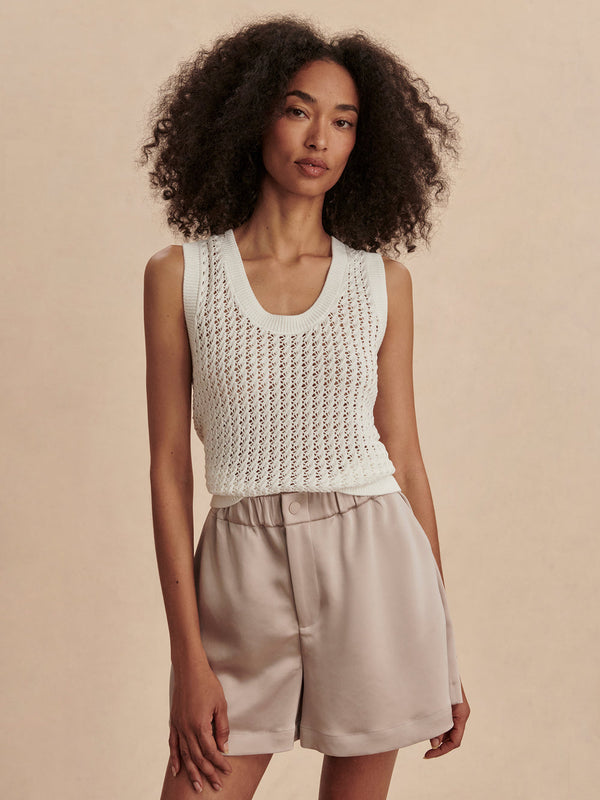 FERNS OPEN KNIT TANK - SNWT