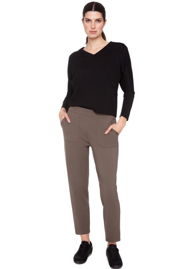SLIM LEG PONTE PANT 26" - CLY