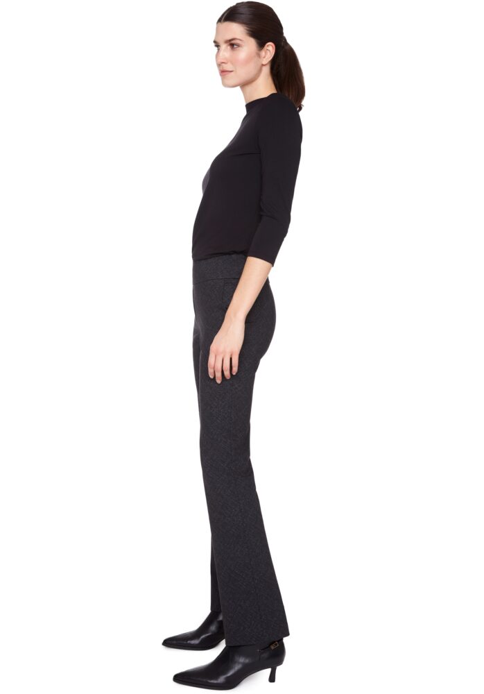 BOOTLEG PONTE PANT - CHAR