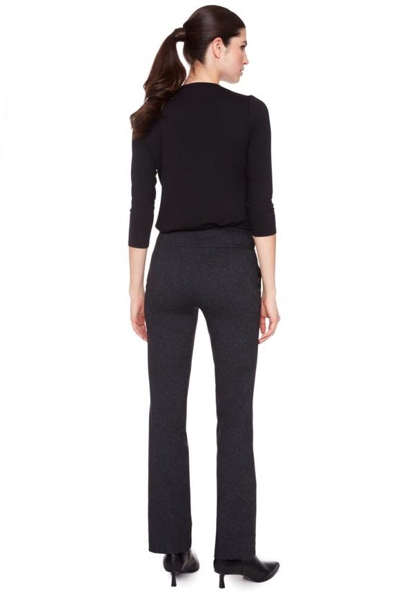 BOOTLEG PONTE PANT - CHAR
